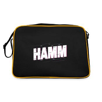 Hamm Allemagne City Font Accueil Amour - Sac Retro - noir/or - Dos