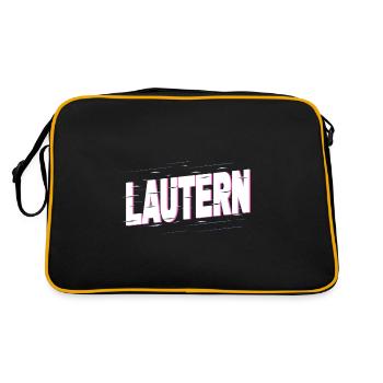 Kaiserslautern Lautern Allemagne City Font - Sac Retro - noir/or - Dos
