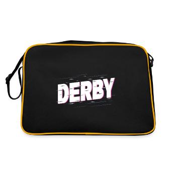 Derby Angleterre UK City Font Accueil Amour - Sac Retro - noir/or - Dos