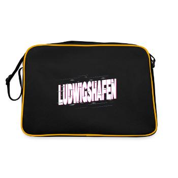 Ludwigshafen Allemagne City Font Accueil - Sac Retro - noir/or - Dos