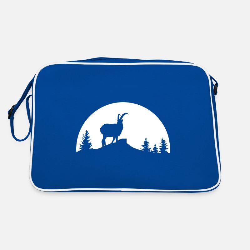 Sonne - Ziege - (1) Retro Tasche