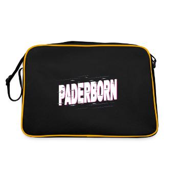 Paderborn Allemagne Ville Police Home Love - Sac Retro - noir/or - Dos