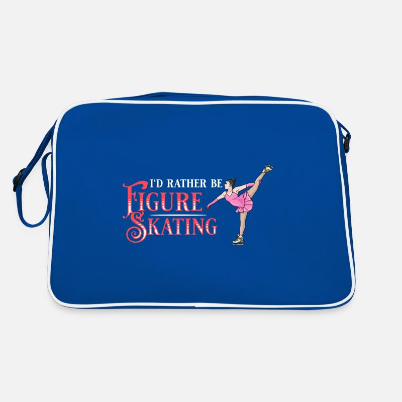Eiskunstlauf Eisläufer Schlittschuhe Eislaufen Retro Tasche
