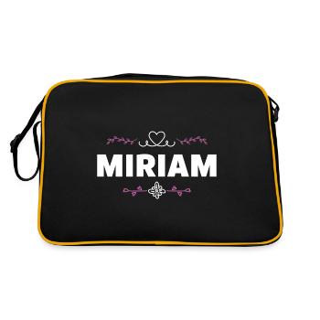 Miriam - Retro Bag - black/gold - Back