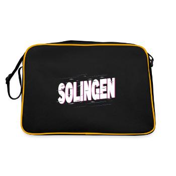 Solingen Germany City Font Home Love - Retro Bag - black/gold - Back