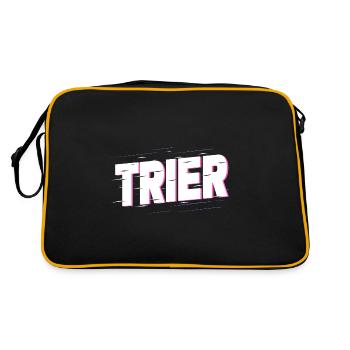 Trier Germany City Font Home Love - Retro Bag - black/gold - Back