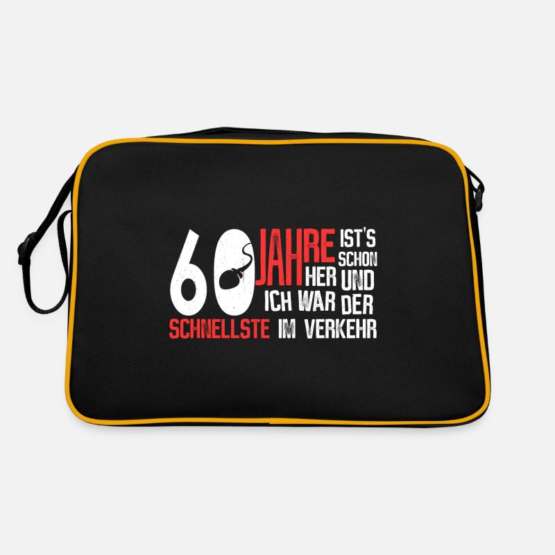 60. Geburtstag - der schnellste Retro Tasche