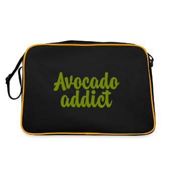 Accro à l’avocat - Sac Retro - noir/or - Dos