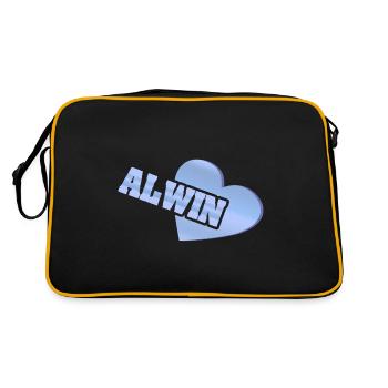 Love Alwin - Retro Bag - black/gold - Back