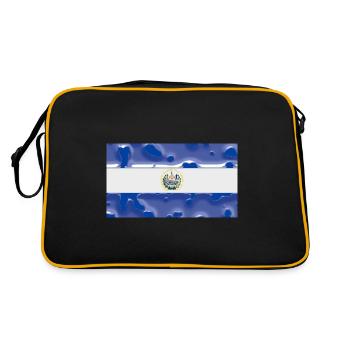 El Salvador - Retro Tasche - Schwarz/Gold - Hinten