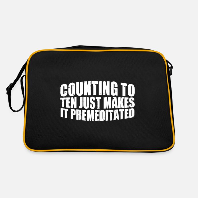 Counting To Ten Just Makes It Premeditated 23 Retro Tasche