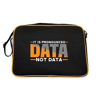 it is pronounced data not data 3 - Retro Bag - black/gold - Back