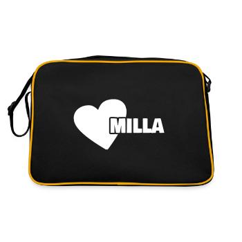 Milla comme prénom - Sac Retro - noir/or - Dos