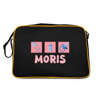 Sucette Moris - Sac Retro - noir/or - Dos