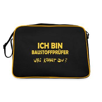 Building materials tester - Retro Bag - black/gold - Back