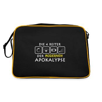 Nerd Reiter Apocalypse I Computer WLAN Battery - Retro Bag - black/gold - Back