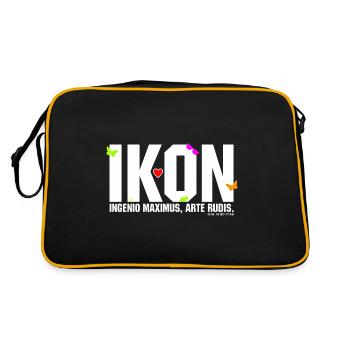 IKON funky pop design minimal - Sac Retro - noir/or - Dos