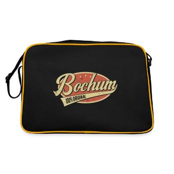 Bochum Bochumer Original - Retro Tasche - Schwarz/Gold - Hinten