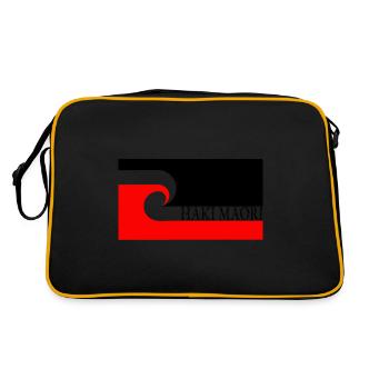 Haki Maori - Retro Tasche - Schwarz/Gold - Hinten