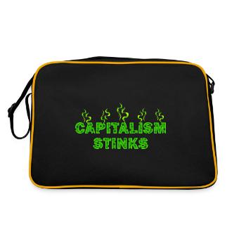 Le capitalisme pue - Sac Retro - noir/or - Dos