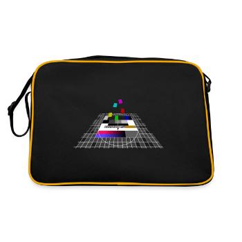 Image de test Télévision Allemagne Nerd Cadeau - Sac Retro - noir/or - Dos