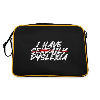 J’ai des rapports sexavec une dyslexie quotidienne - Sac Retro - noir/or - Dos