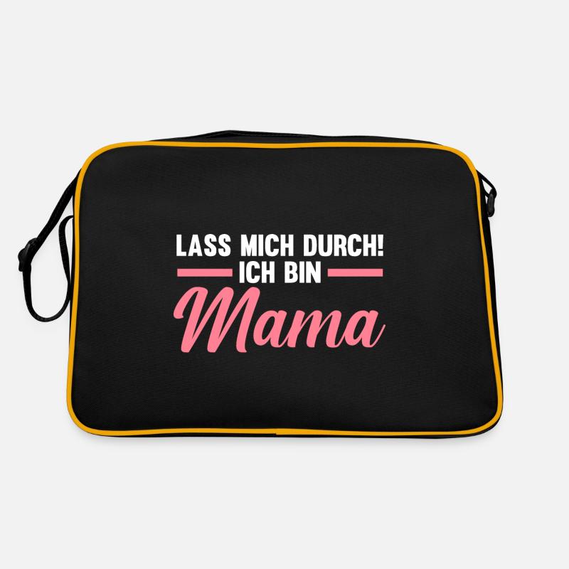 Lass mich durch ich bin Mama Retro Tasche