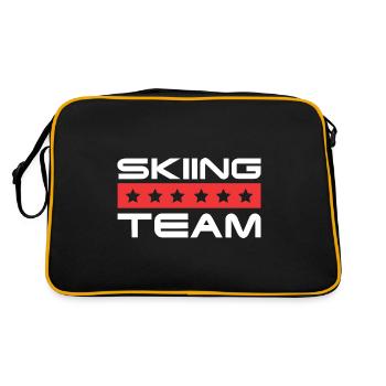 Skiing Crew - Retro Tasche - Schwarz/Gold - Hinten