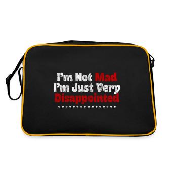 Je ne suis pas en colère, je suis juste très déçu 3 - Sac Retro - noir/or - Dos