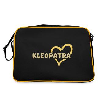 Gift for Cleopatra - Retro Bag - black/gold - Back