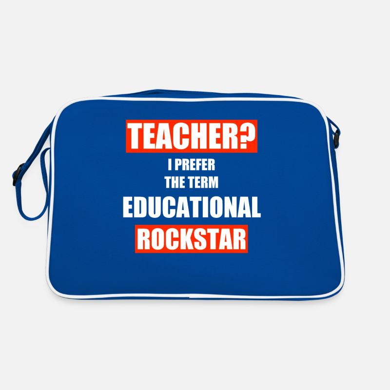 Lehrer Lehrerin Lehrkraft Schule Beruf Geschenk Retro Tasche