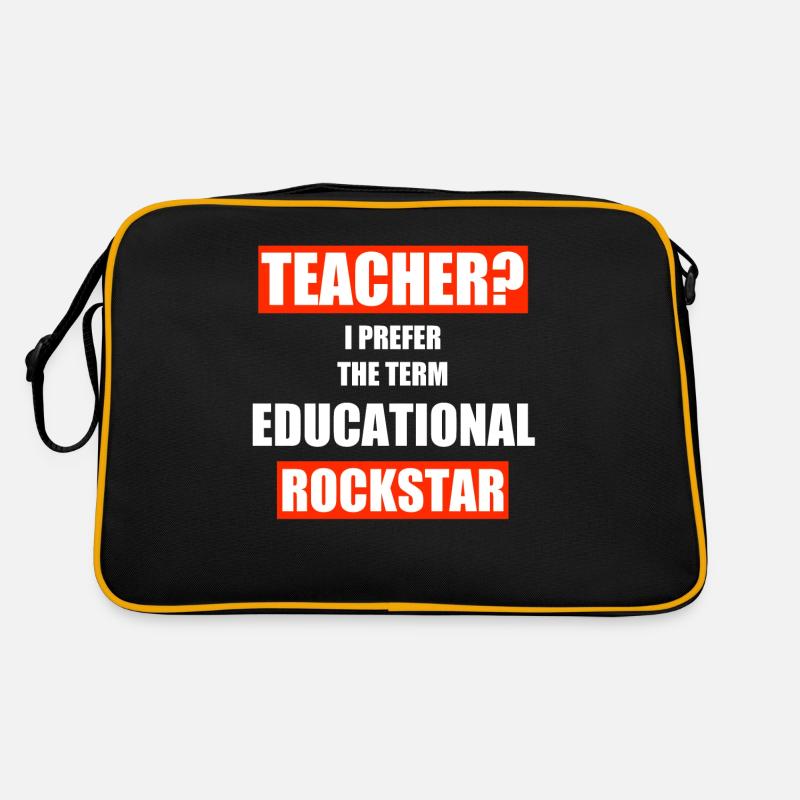 Enseignante enseignante Enseignant École Profession Sac Retro