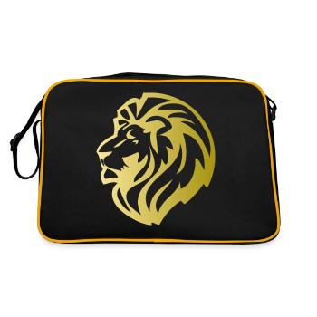 lion's head - Retro Bag - black/gold - Back