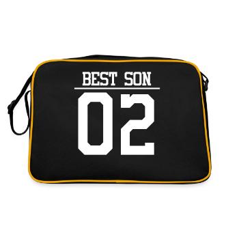 Meilleur fils 02 - Sac Retro - noir/or - Dos