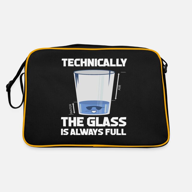 Lustig Sprüche Wissenschaft Physik Lehrer Geschenk - Retro Tasche - Schwarz/Gold