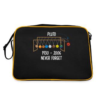 N'oubliez jamais le cadeau RIP Pluto Planet Space de RIP - Sac Retro - noir/or - Dos