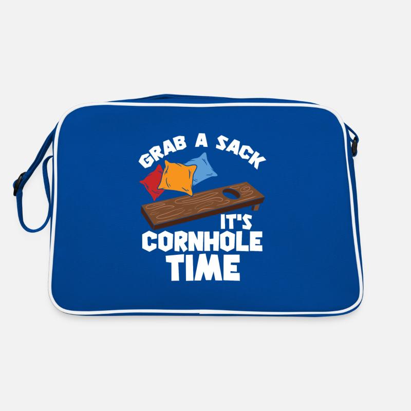 Cornhole / Blind Hole Game - It's Cornhole Time Retro Bag