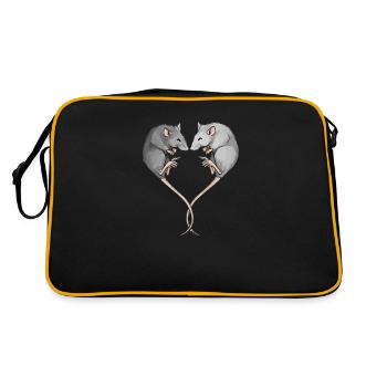 Pet Rat - Retro Bag - black/gold - Back