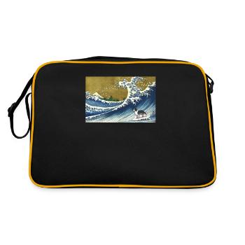 Border Collie - Sac Retro - noir/or - Dos