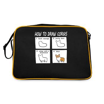corgi - Sac Retro - noir/or - Dos