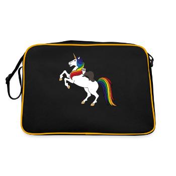 Ferret - Retro Bag - black/gold - Back
