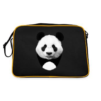 Panda - Retro Bag - black/gold - Back