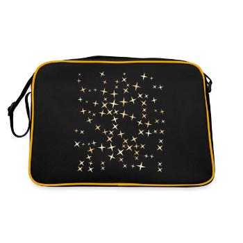 Joyeuses étoiles de Noël - Sac Retro - noir/or - Dos