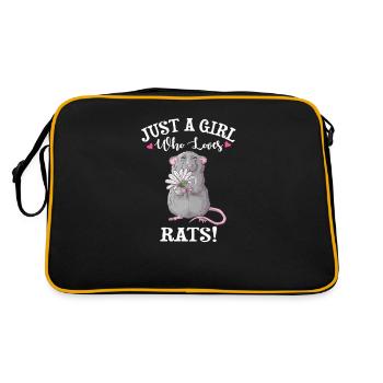 Pet Rat - Retro Bag - black/gold - Back