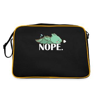 dragon kawaii - Sac Retro - noir/or - Dos