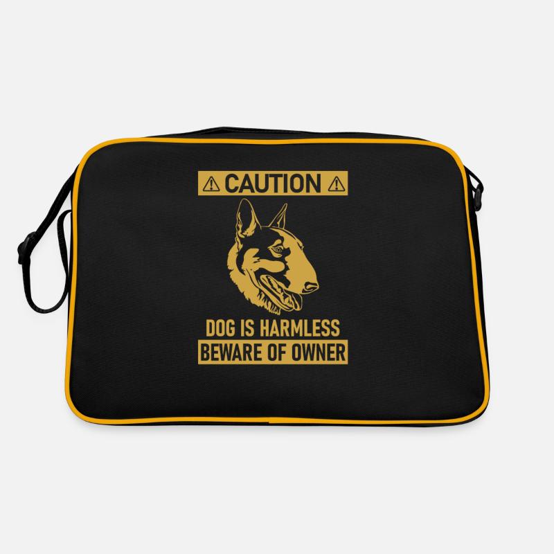 Bull Terrier - Retro Bag - black/gold