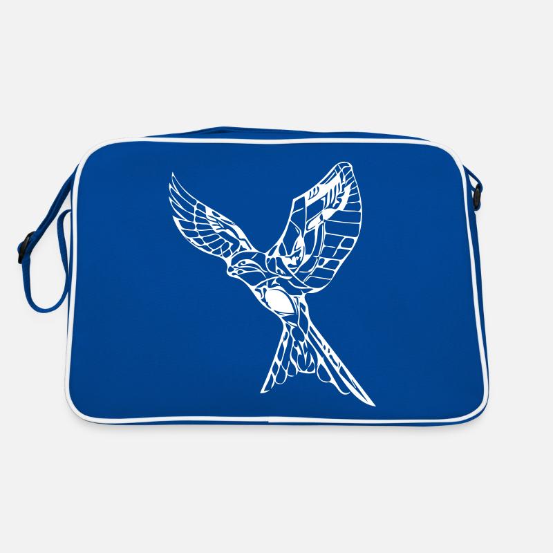Elegant flying hawk Retro Bag