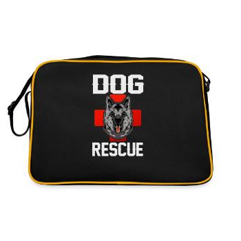 Chien de sauvetage Chiens de sauvetage Escadron de chiens de sauvetage - Sac Retro - noir/or - Dos