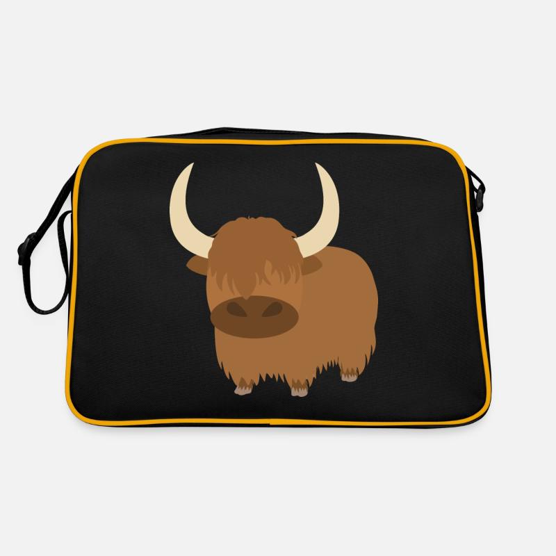 Yak - Sac Retro - noir/or