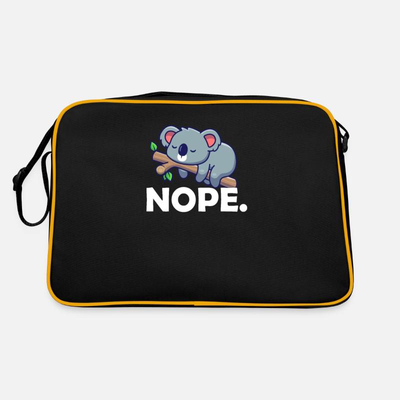 Koala - Retro Tasche - Schwarz/Gold